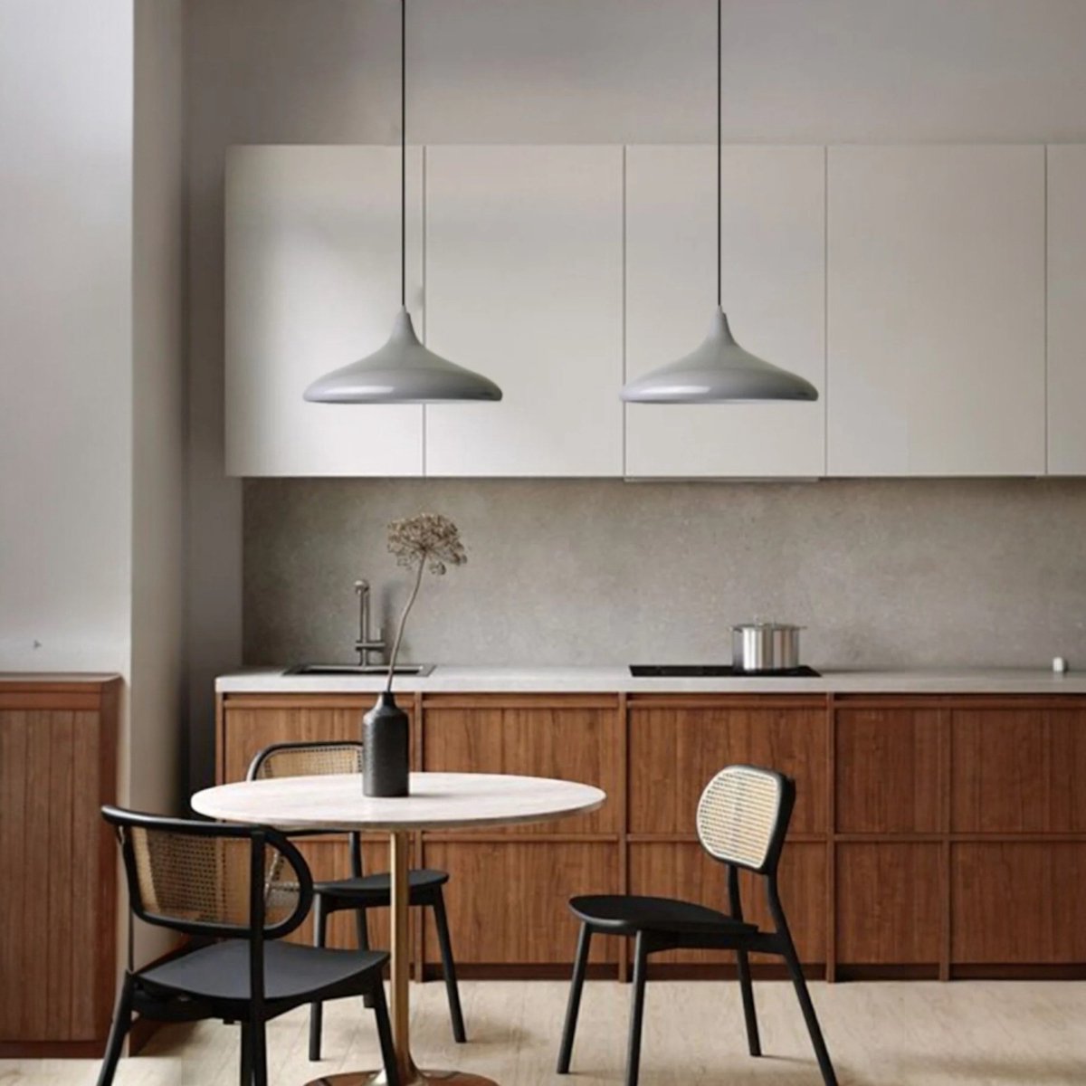 Bamyum Champion hanglamp, industriële Modern stijl, Ø30 cm, grijs metalen lamp
