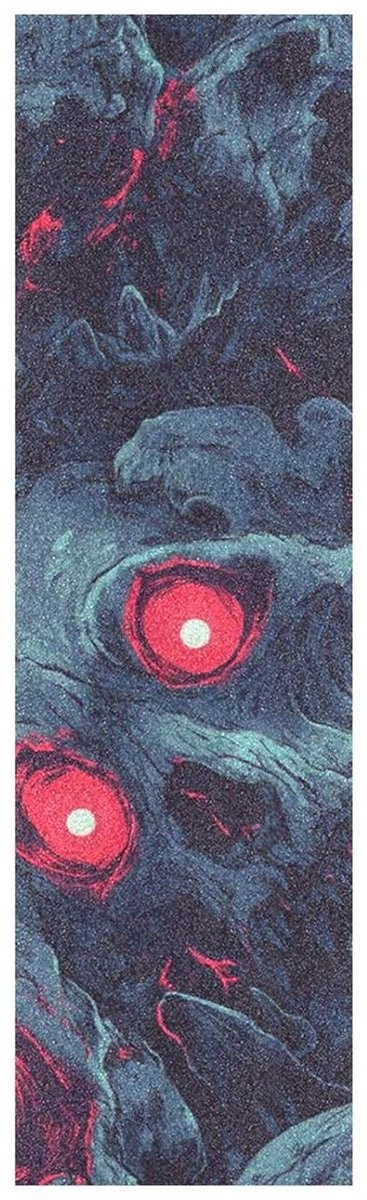 Griptape Skateboard Skateboard Sticker Skateboarden Hond Schedel Neon 33 x 9 Inch Niet gespecificeerd