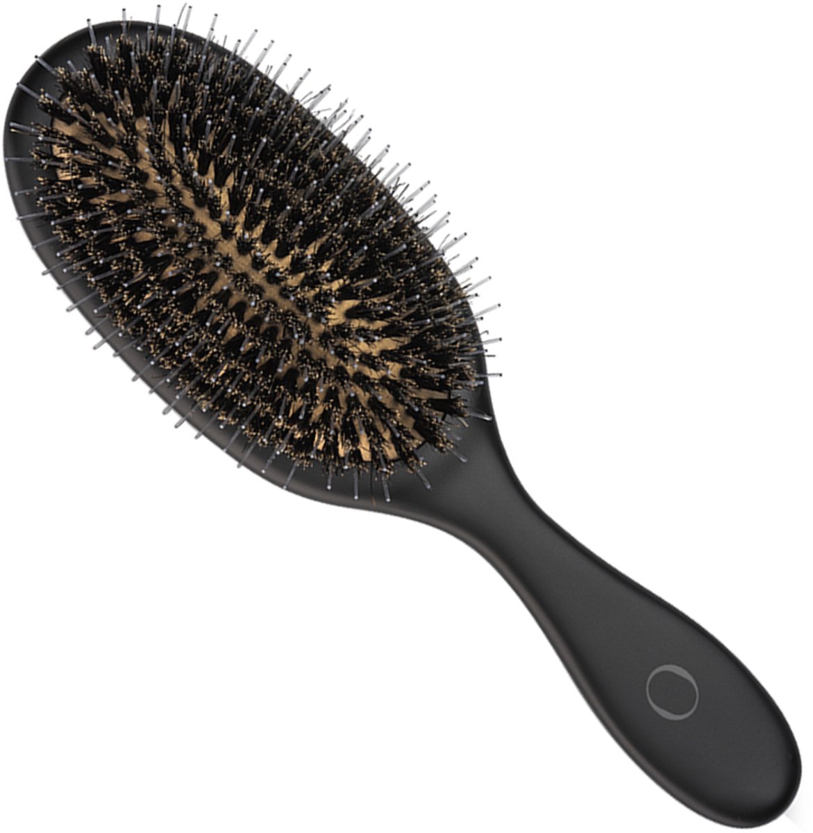 MOHI Black Gold Brush (Maat Twee) - Zwijnenhaar borstel - Jongens en meisjes - Boar brush - Goud - Brostel - Comb