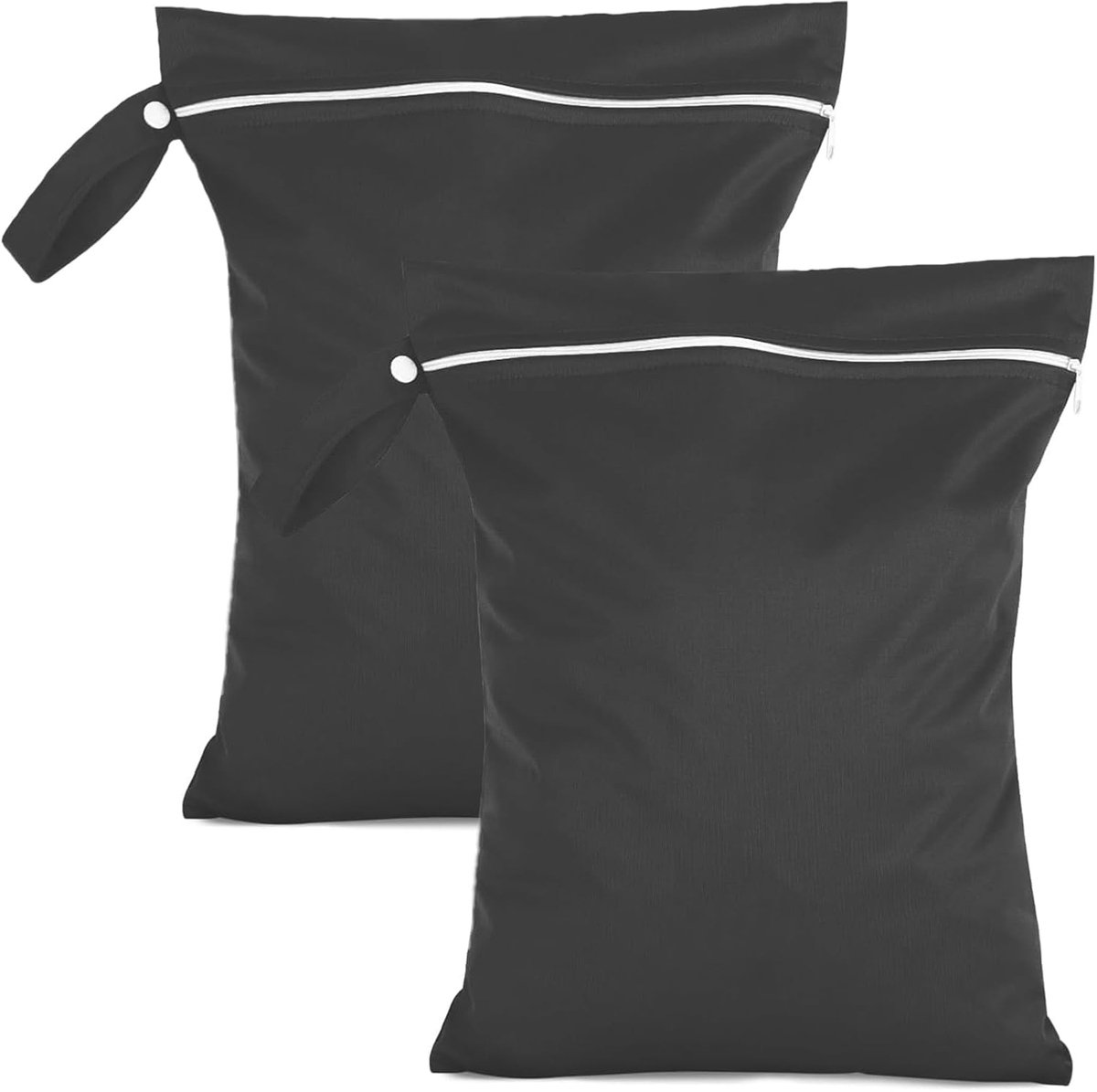 SnelShoppen - 2 Stuks Waszak Reis 40x30cm, Herbruikbare Waterdichte Tas met Rits voor Zwemkleding, Strandhanddoeken, Luiers, Vuilwaszak, Reiswaszak
