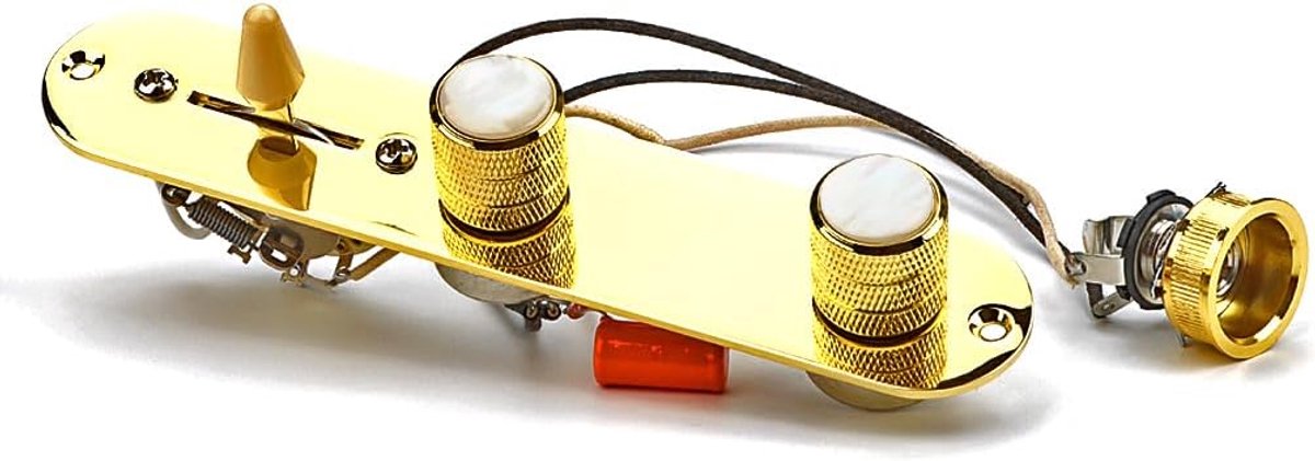 Telecaster controleplaat - voorgeassembleerd - goud - eenvoudig te installeren - ShopVlot