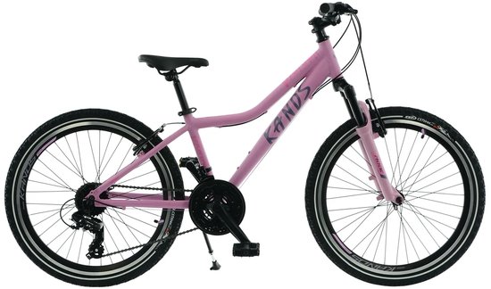 Kands Dragon - Kinderfiets - 24 inch - 21 versnellingen - Shimano - V-brake - 130-165 cm - Roze - Meisje — afbeelding 2