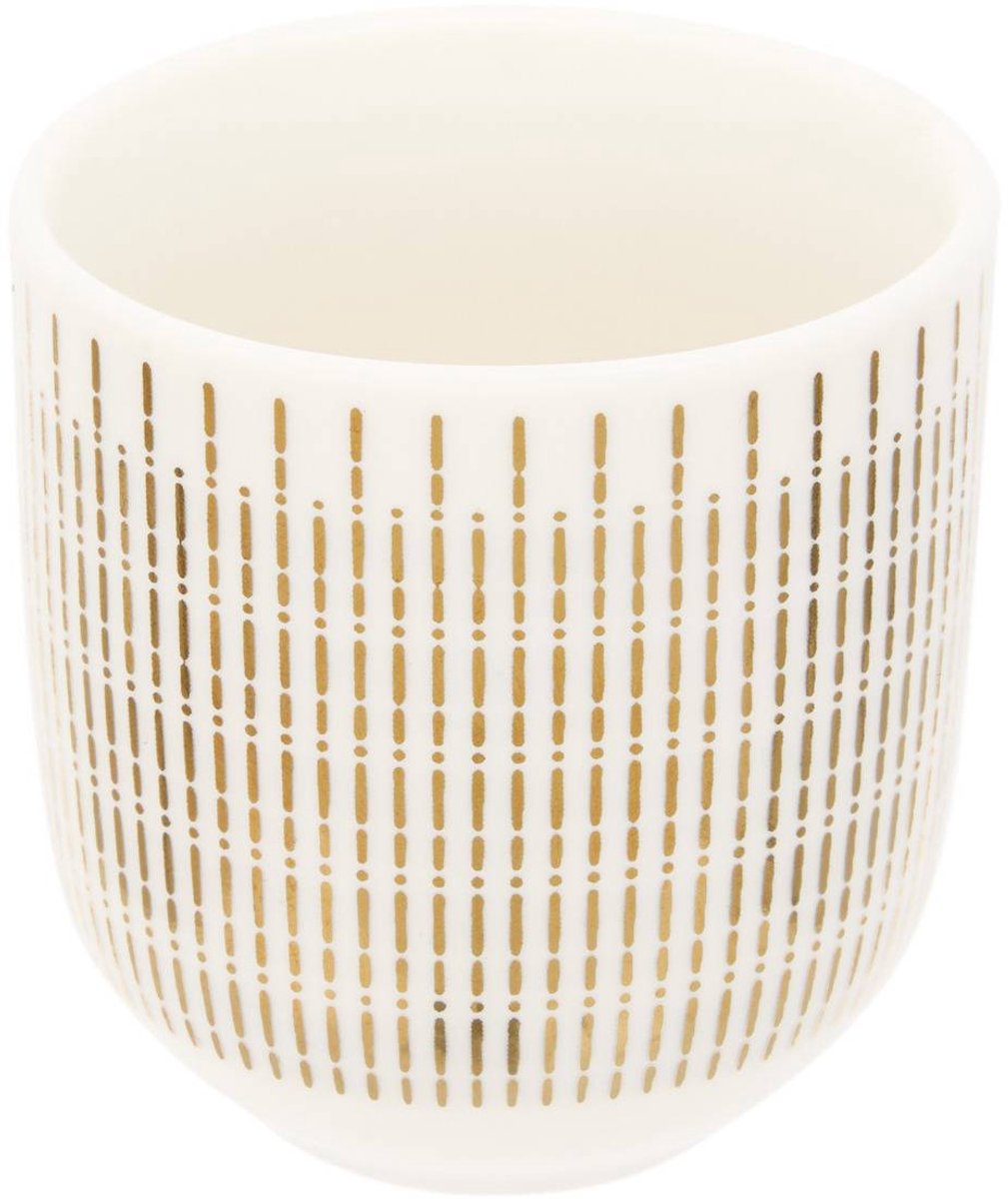 Coffret 6 tasses Lunis 109ml doré