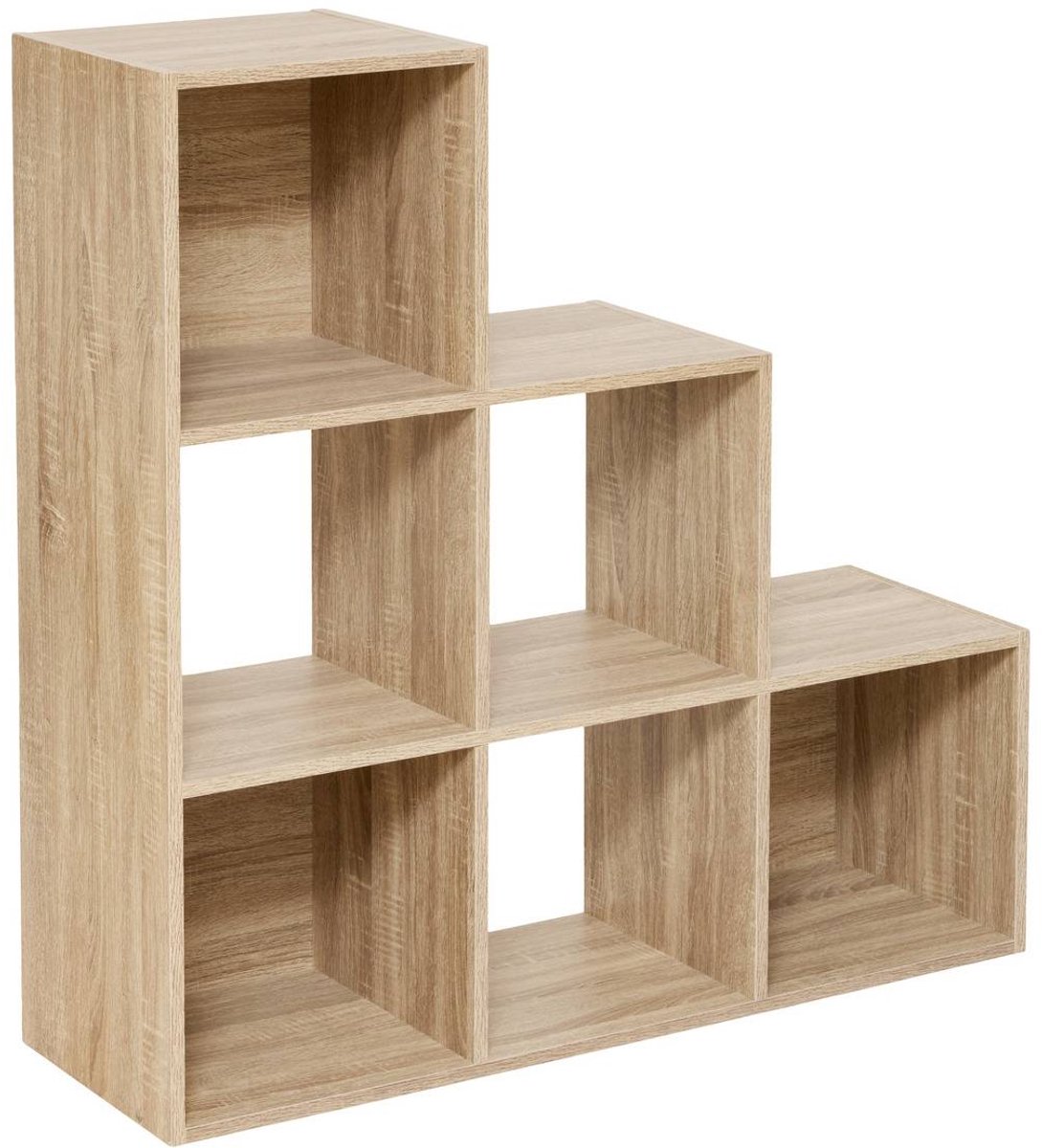 5Five 6 Vaks boekenkast / opberger / kast - 102 x 32 x H102 CM