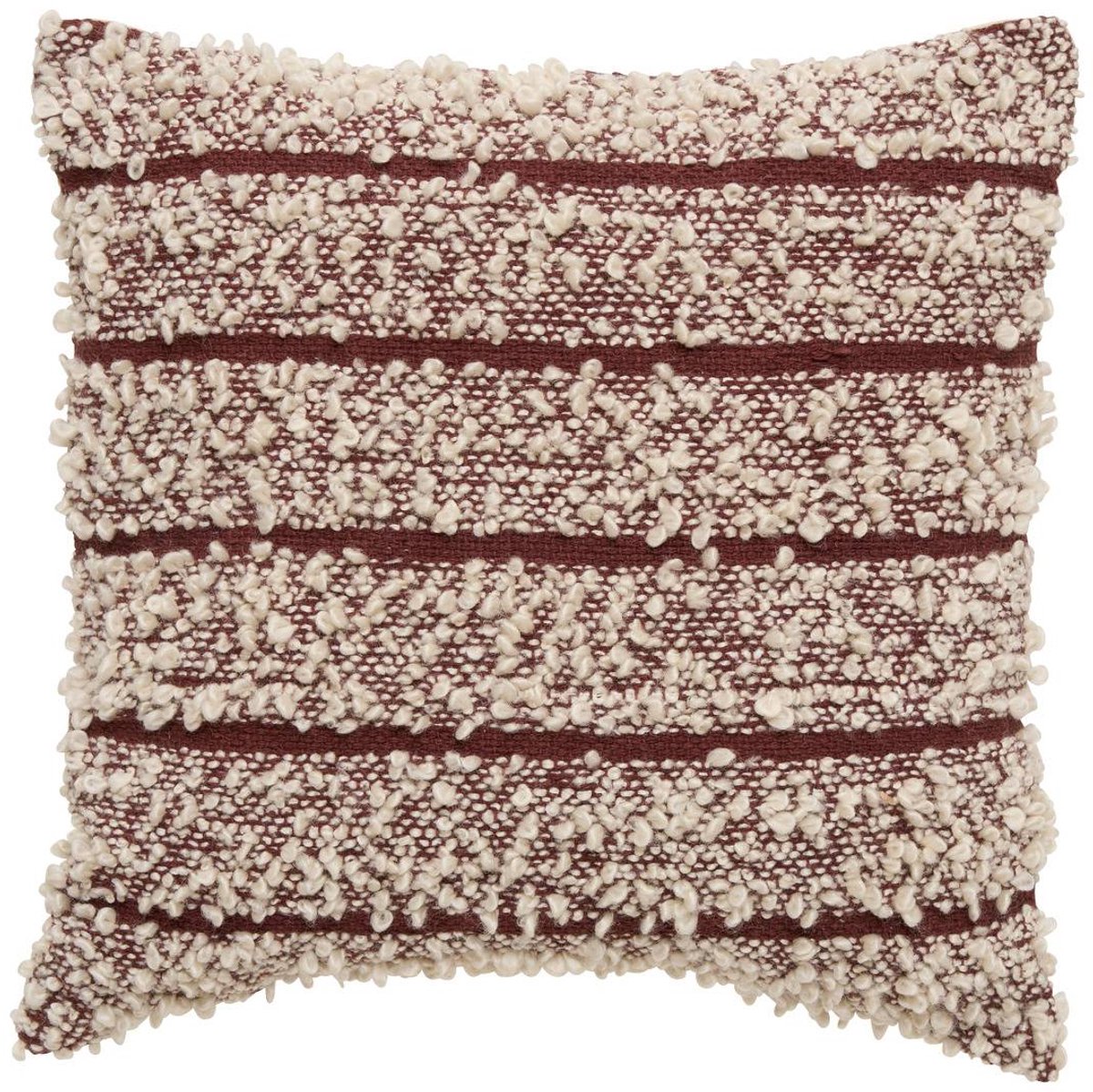 Coussin Beryl carré 45x45cm marron