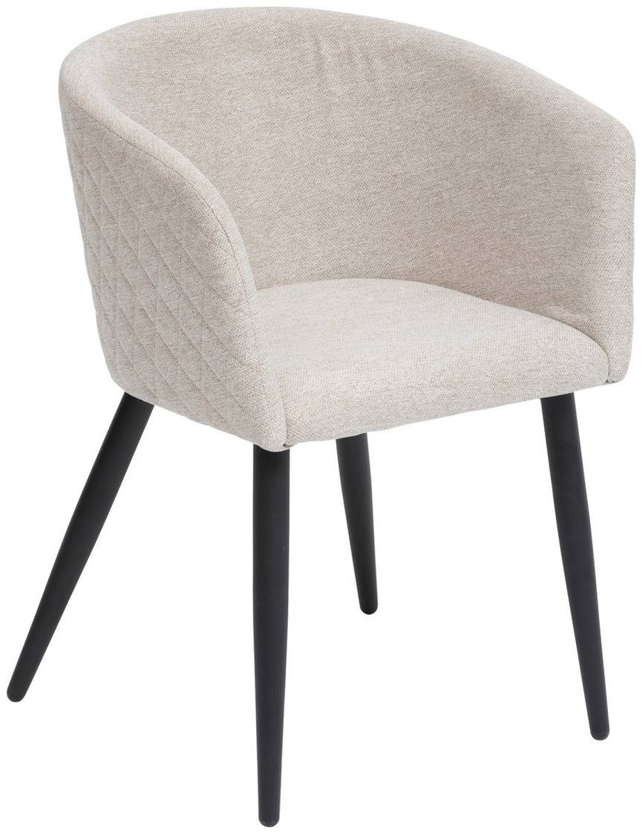 Gevoerde fluwelen fauteuil MARLO