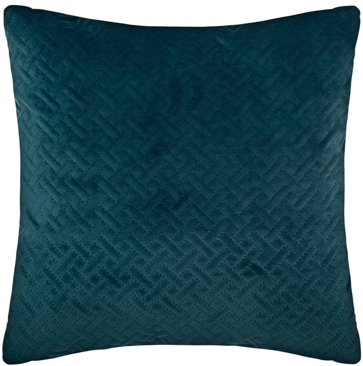 Sierkussen velvet vierkant petrol 40 x 40 cm Kussen - Sierkussen - Comfort Above - Zacht