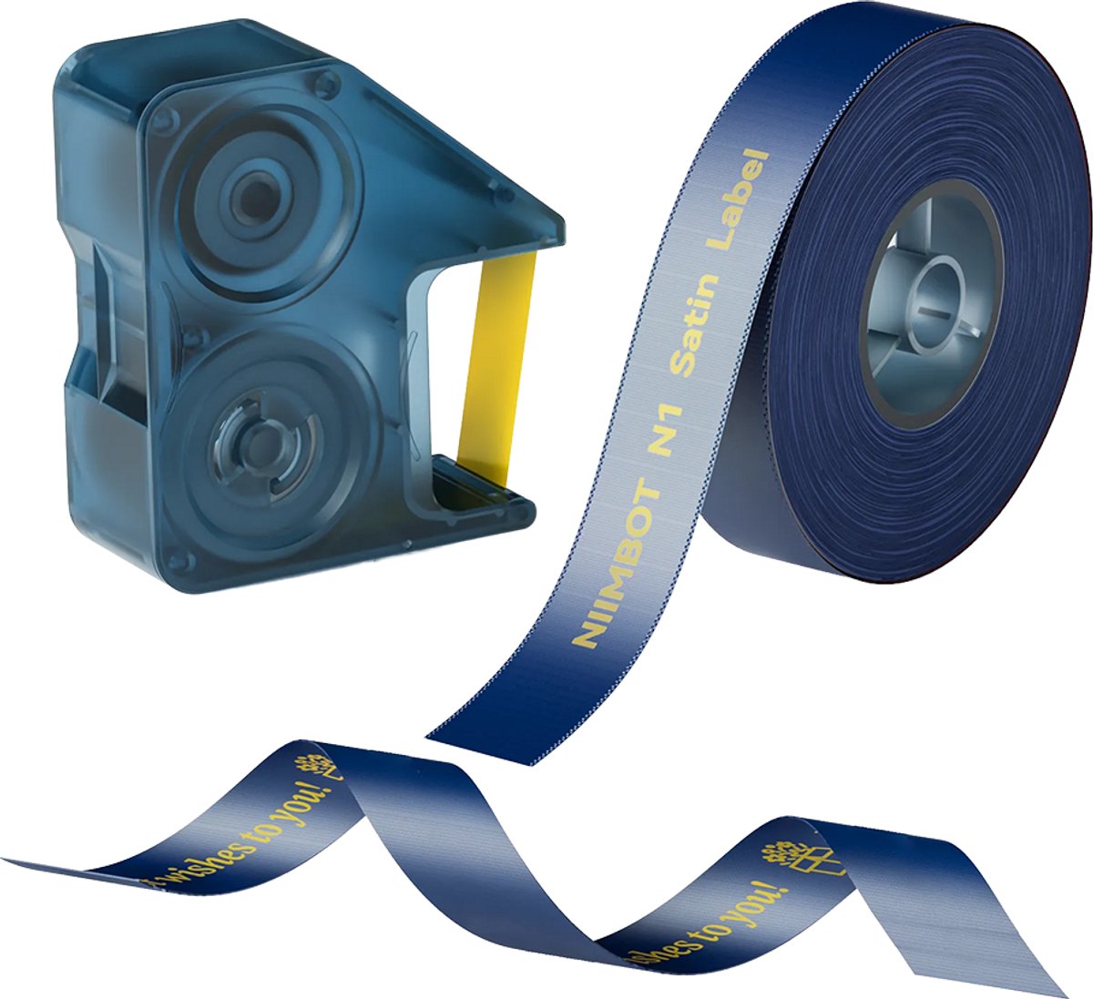 Niimbot - Lint set N1 - 14mm - 5.1m lang - Goud op donkerblauw