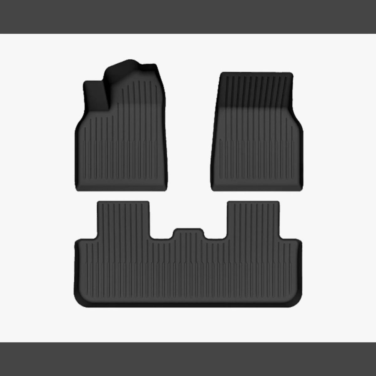 Tesla Model Y Juniper Standard RWD Rubber Vloermatten – Ecoline – Interieurset - Accessoires