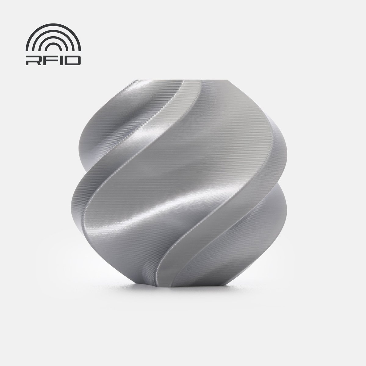 Bambu Lab - PLA Silk+ - Filament 1.75mm – 1kg – Zilver - Met Spoel