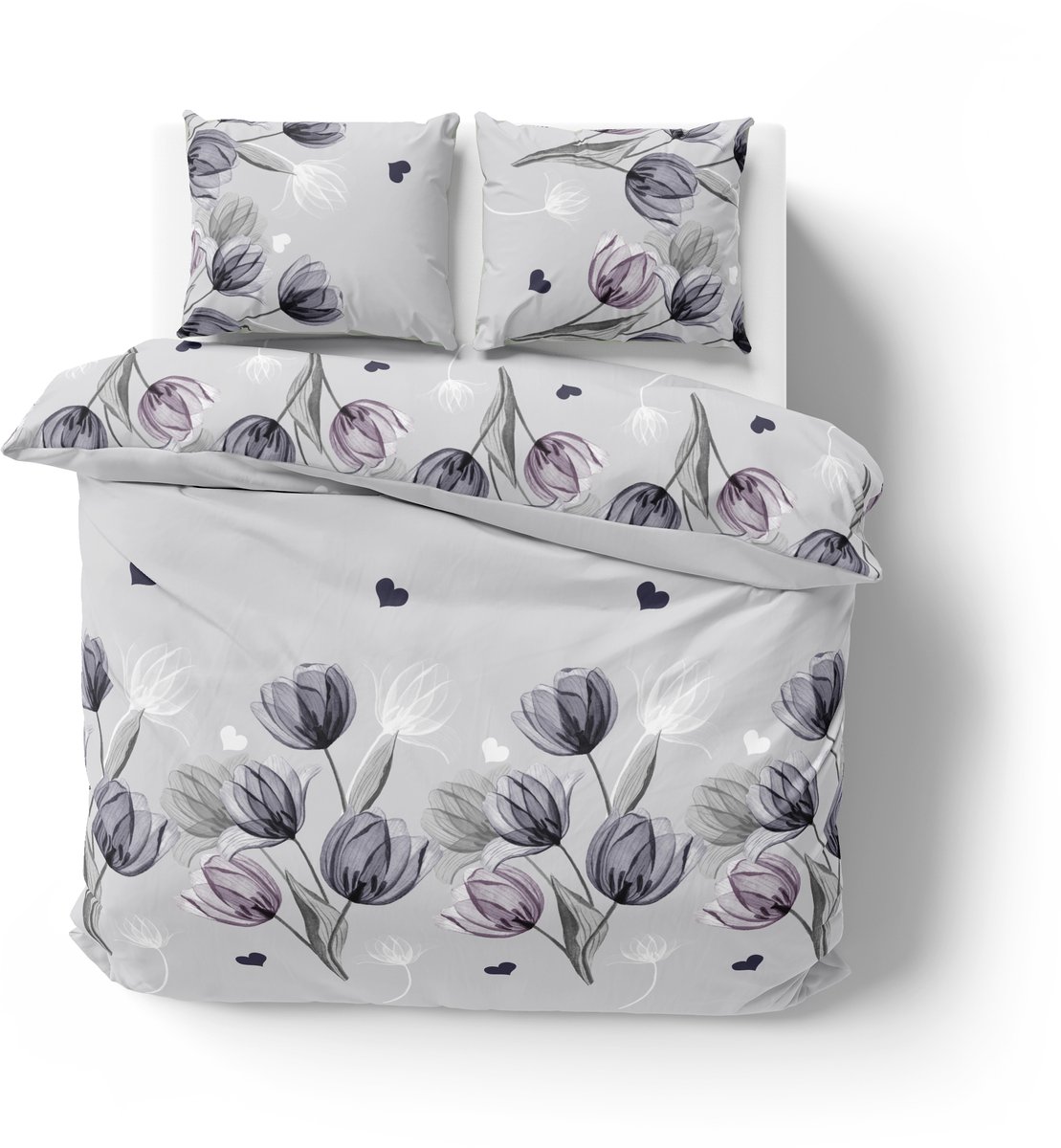 Dekbedovertrek 100% Katoen Premium - 240 x 260 cm - Extra breed - Bloom 26