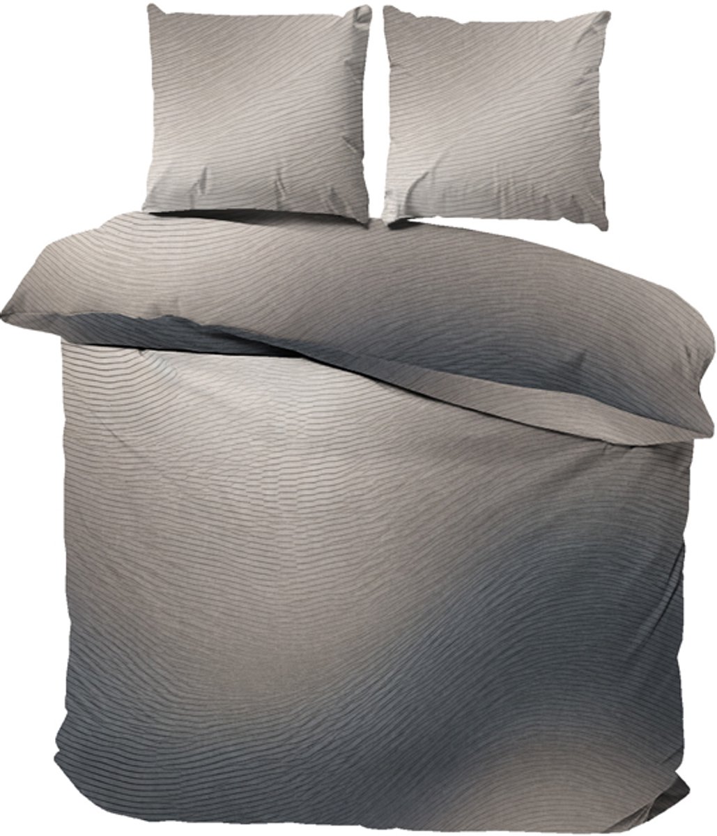iSleep Dekbedovertrek Joep - Litsjumeaux XL - 260x200/220 cm - Naturel