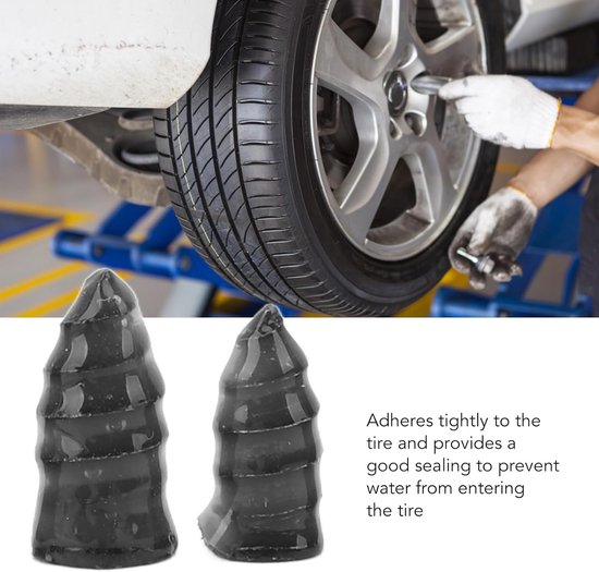 Vacuüm Bandenreparatie Nagels - Bandenreparatieset Schroeven - Bandenschade Herstellen - Hoge Temperatuur Bestendig - 40 Stuks - Zwart — afbeelding 2