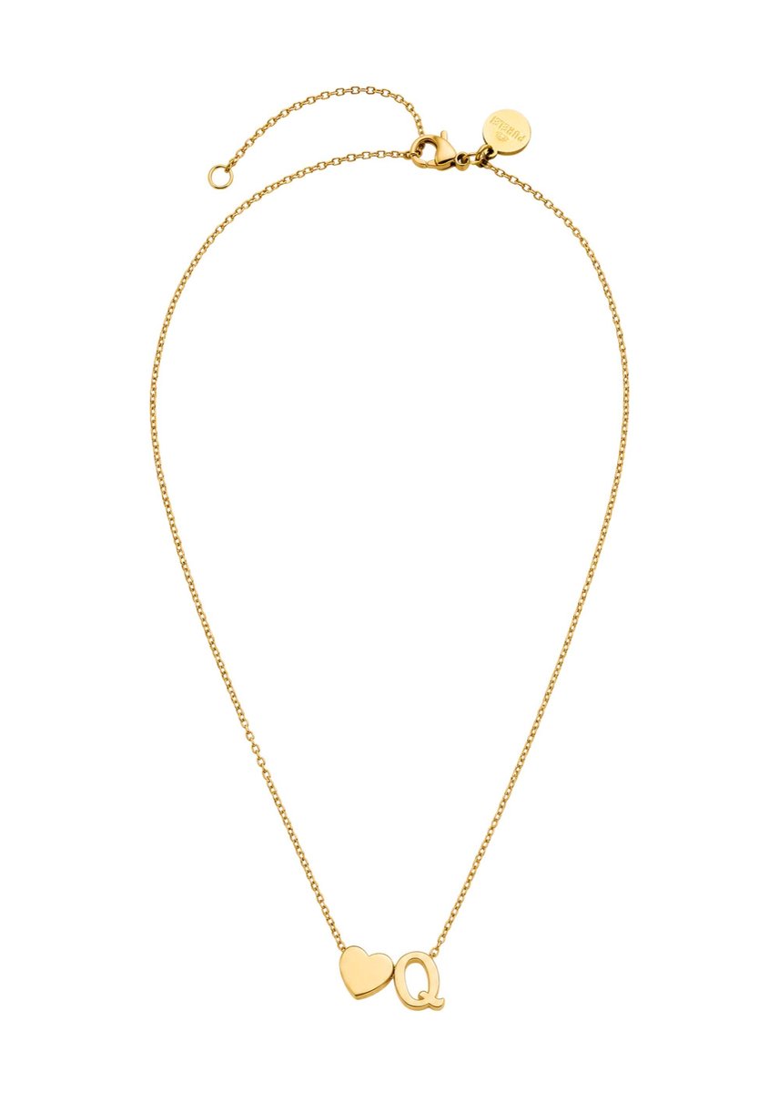 PURELEI Ketting Letter Heart Q