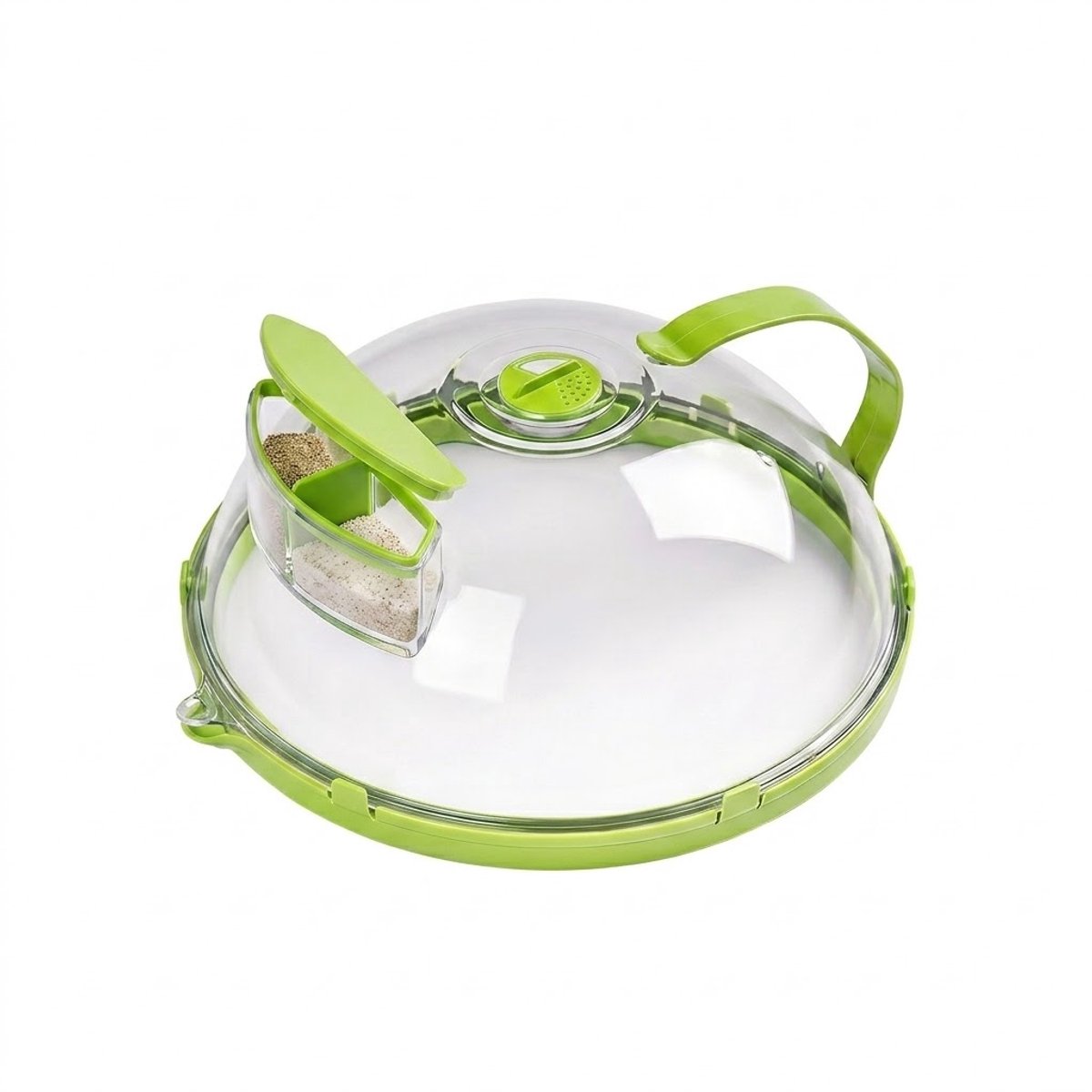 Home & Marker - Magnetrondeksel & Spatdeksel met Stoomfunctie - Magnetron Spatscherm Ø 30 cm - Hittebestendig & BPA-Vrij - Met Handvat - MICCOVER
