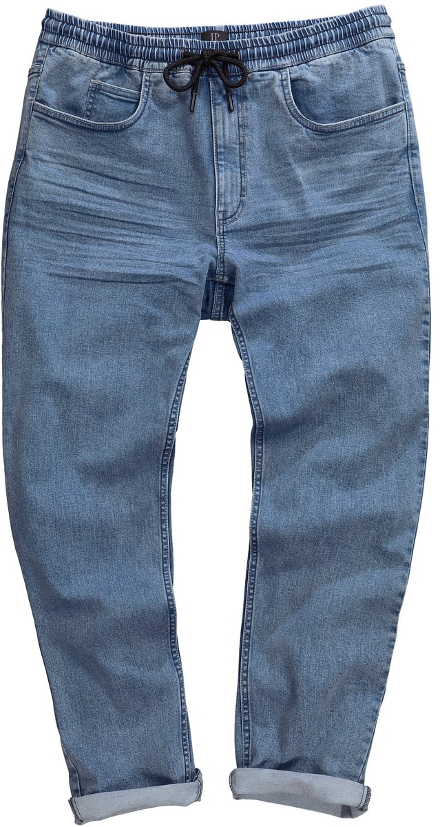 JP 1880 - Heren - Instapjeans FLEXNAMIC® denim Modern-Fit 5-pocket dirty denim - Gebleekt denim - Maat 3XL