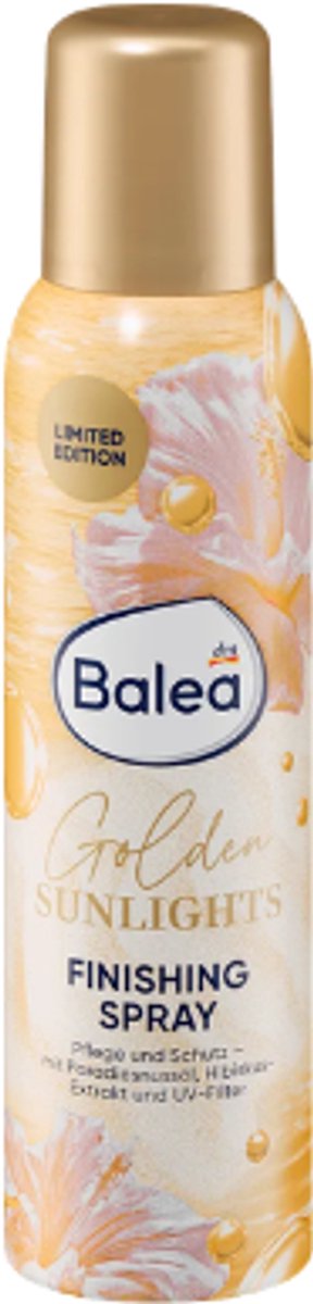 Balea Golden Sunlights Finishing Spray - 150 ml | Hairspray voor Langdurige Fixatie - Met Hibiscusextract & Kokosolie - Limited Edition 2026