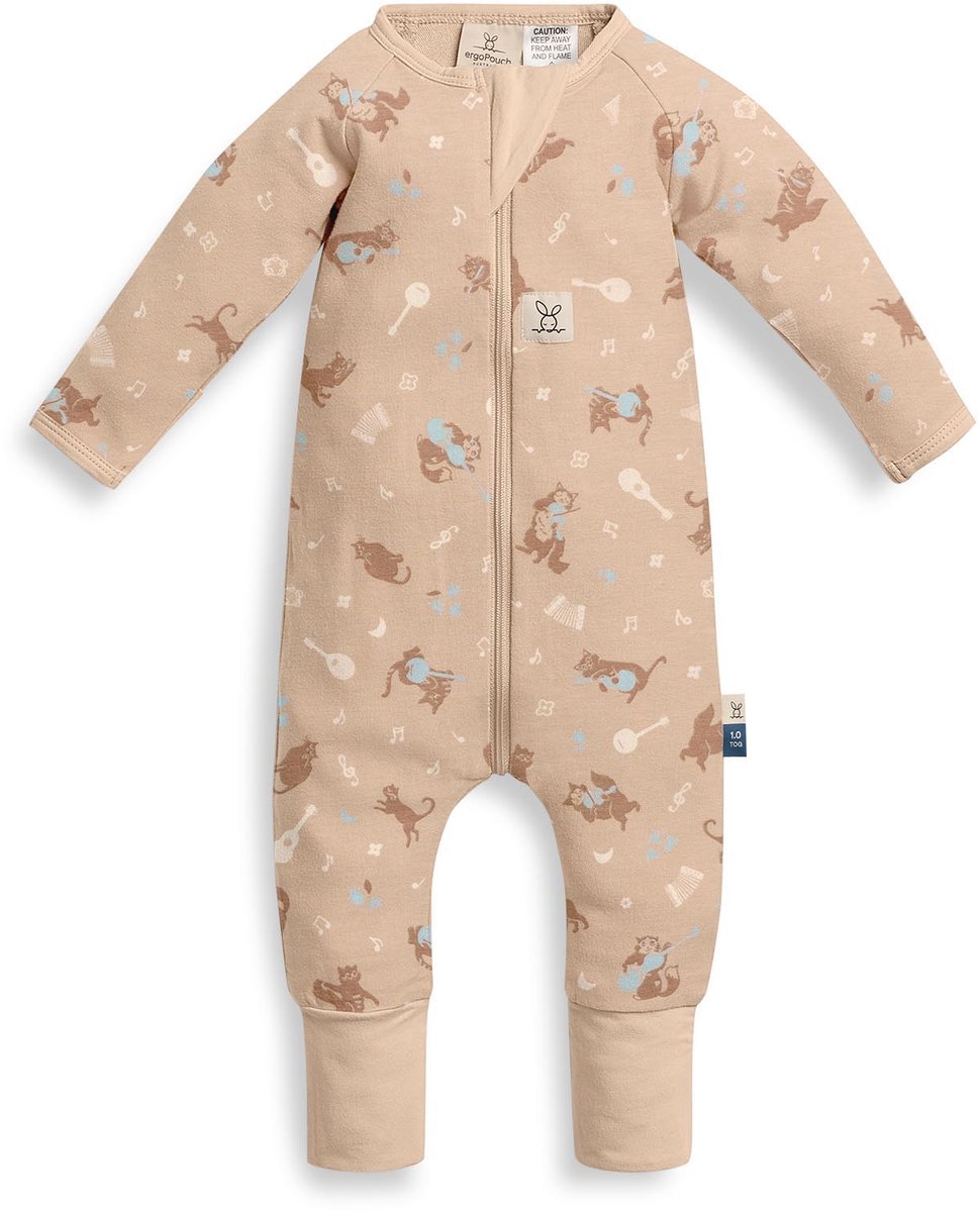 ergoPouch Babypyjama - 1,0 Tog - Pyjama - Box pakje - Baby Pyjama - Pyjama jongens en meisjes - 0-3 md - maatje 62 - MELODY