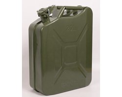 YYchan Jerrycan 20 L - Lekvrij - Roestbestendig - Stevig Metalen - Brandstoftank - Voor Auto - Outdoor - Noodvoorraad - Opslag