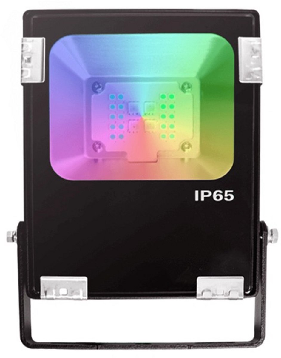 RexTech Zigbee LED schijnwerper - RGBWW - 10 watt - 700 lumen - IP65 - Werkt met de bekende verlichting apps