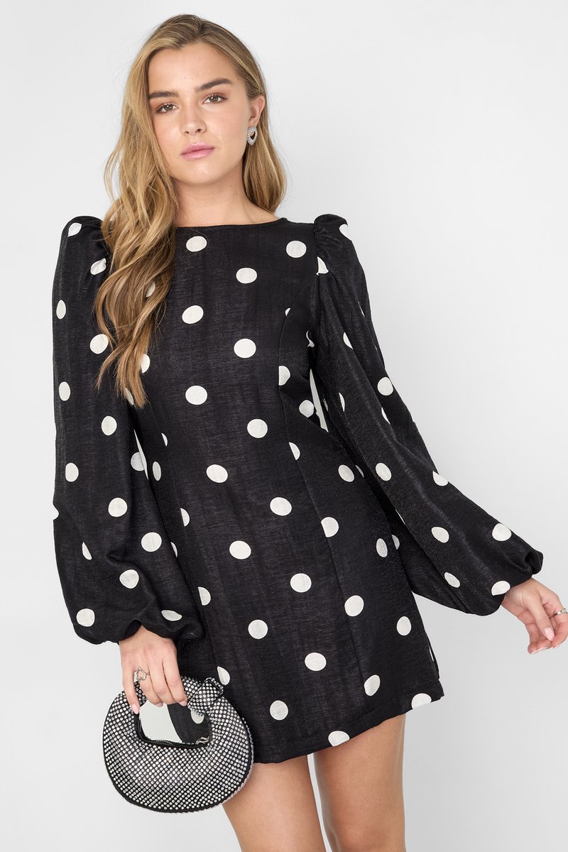 Jurk Polkadot - Maat L - Herfst collectie - Classy en elegant - Damesdingetjes