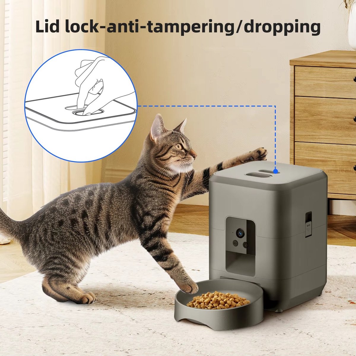 GYW SmartPet Feeder Automatische Voerautomaat met Wifi Bediening - afbeelding 2