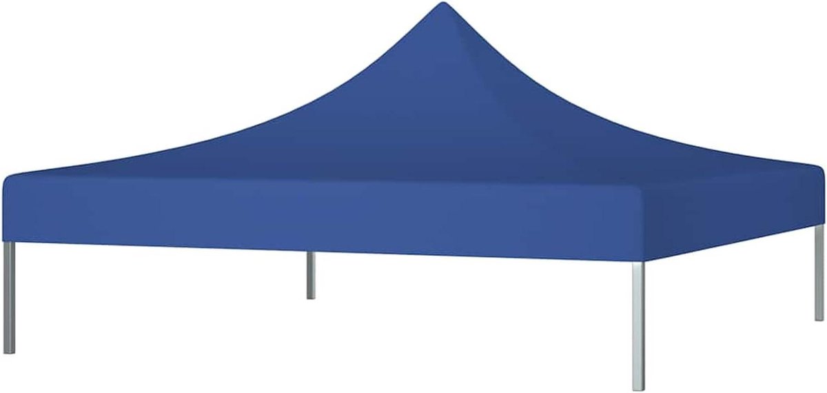 Partytent dak - Paviljoen hoes - Buitenfeesten organiseren - Waterdicht en UV-bestendig - 2x2 m - Blauw