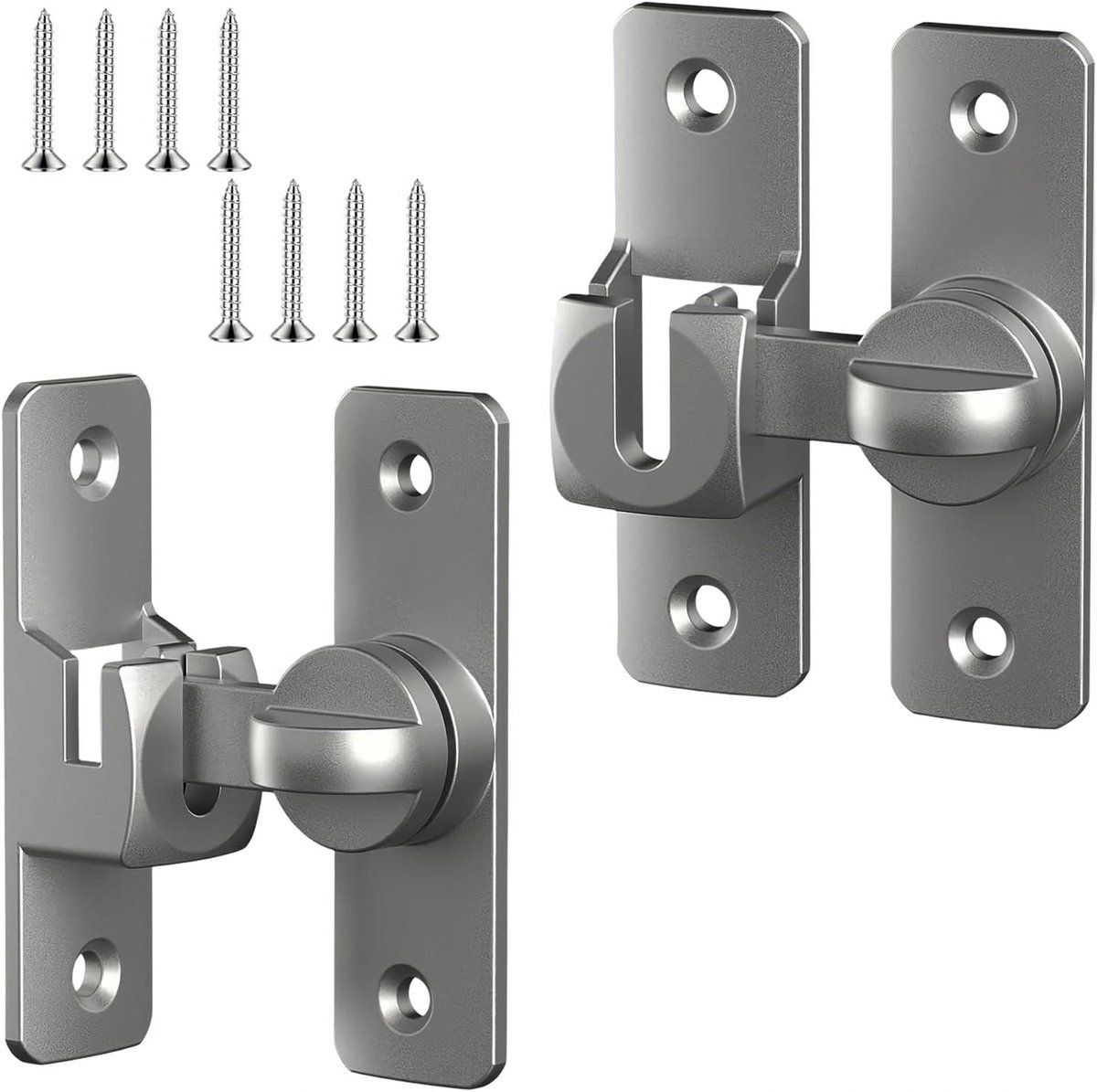 Schuifdeurslot 90°/180° set van 2, deursluiting & schuifslot van aluminiumlegering, deurvergrendeling voor schuifdeur - ShopVlot