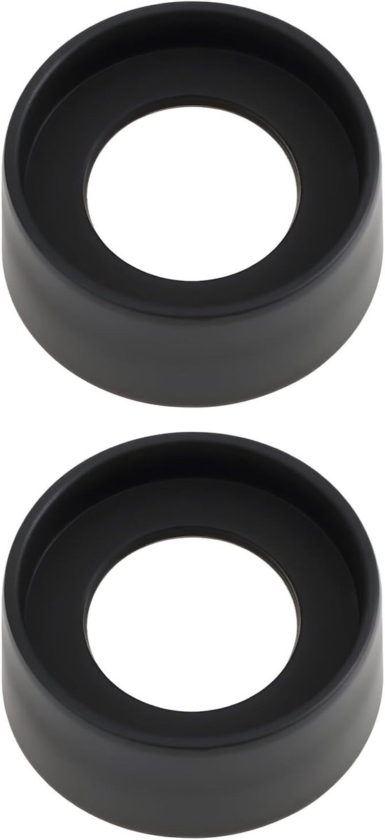 SnelShoppen - 2Pcs Rubber Oogschelpen Vouwbare Oogkappen Geschikt voor 27-29mm Microscoop Verrekijkers met Comfortabele Oogbescherming