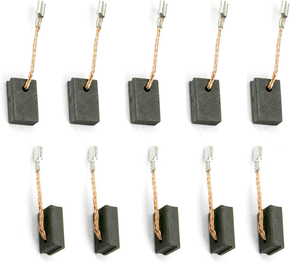 10 koolborstels voor motoren, compatibel met Bosch haakse slijpers GWS14-150, 5 x 10 x 17 mm - ShopVlot