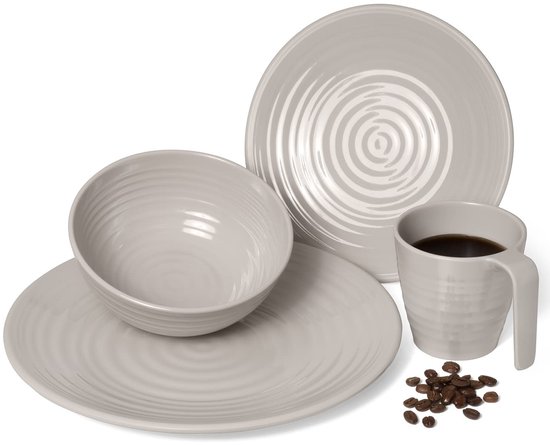 Omgoods - Melamine Camping Servies Set voor 1-4 Personen — afbeelding 5