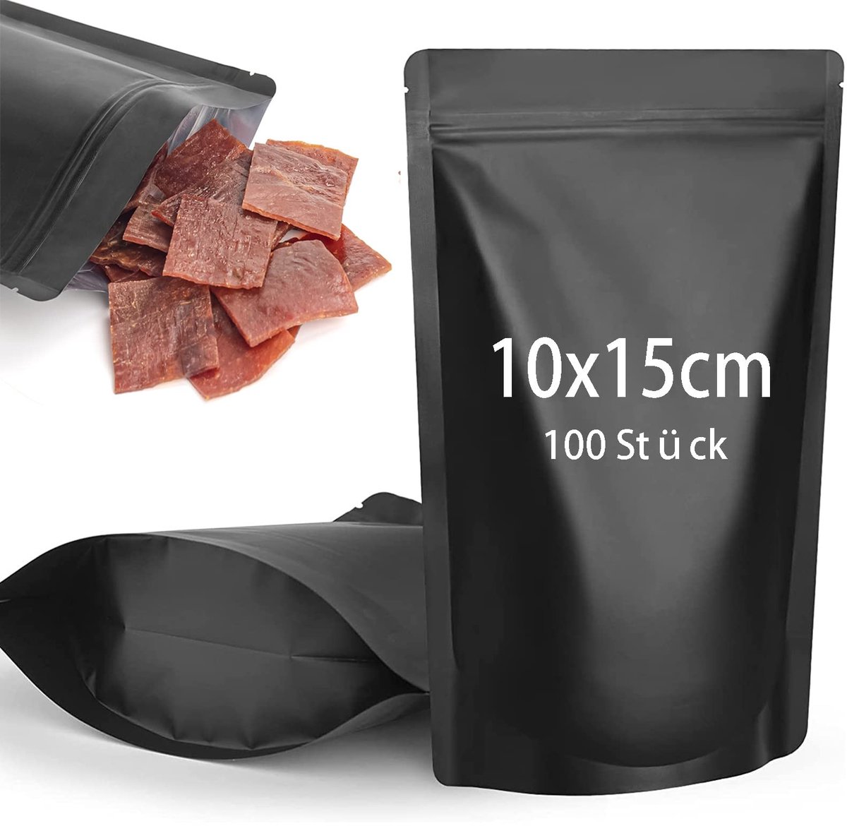 Omgoods - 100 Stuks Resealable Mylar Pouches voor Voedselopslag