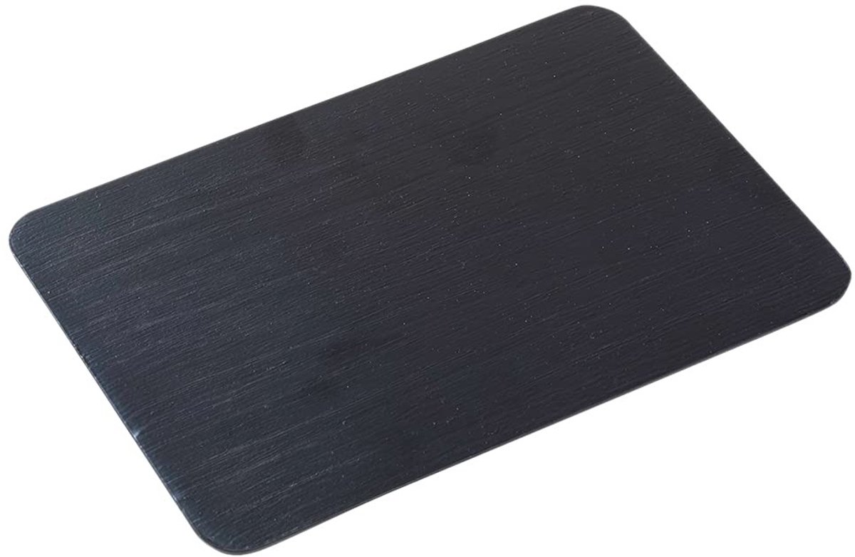 Omgoods - Aluminium Kaarsenplateau Zwart 20x14cm
