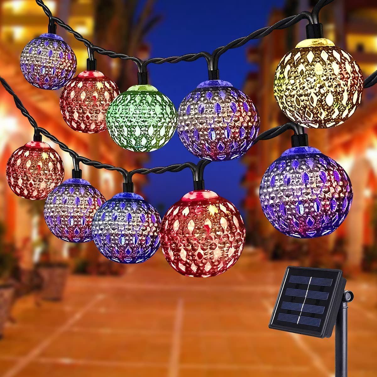 Omgoods - 7m LED Solar Fairy Lights met 50 Verlichtingsmodi