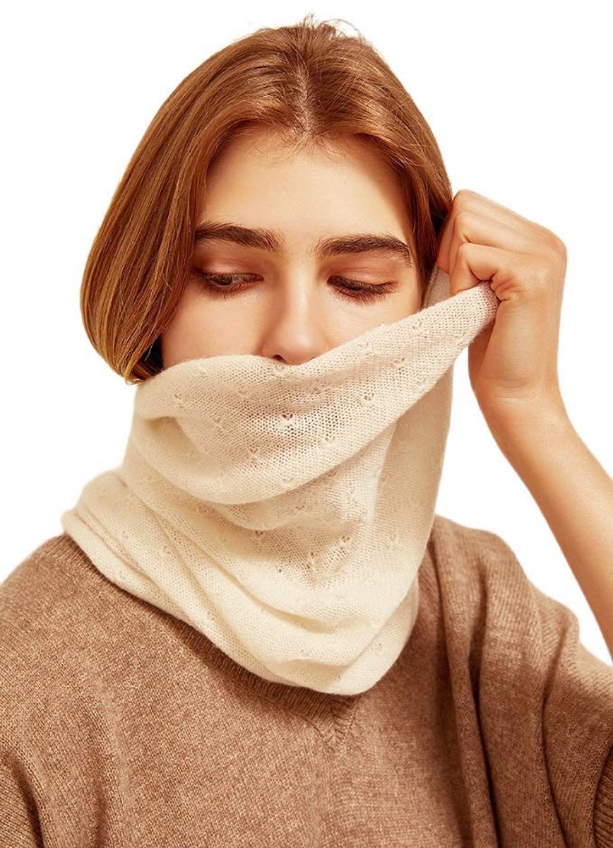 Omgoods - Dames Cashmere Tube Sjaal in Effen Kleur Warm en Comfortabel