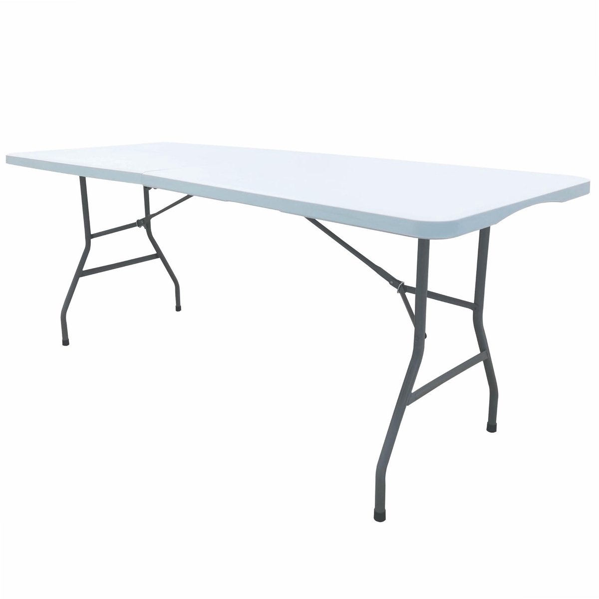 Omgoods - Cross Opvouwbare Tuin Tafel - Rectangular voor Tot 8 Personen
