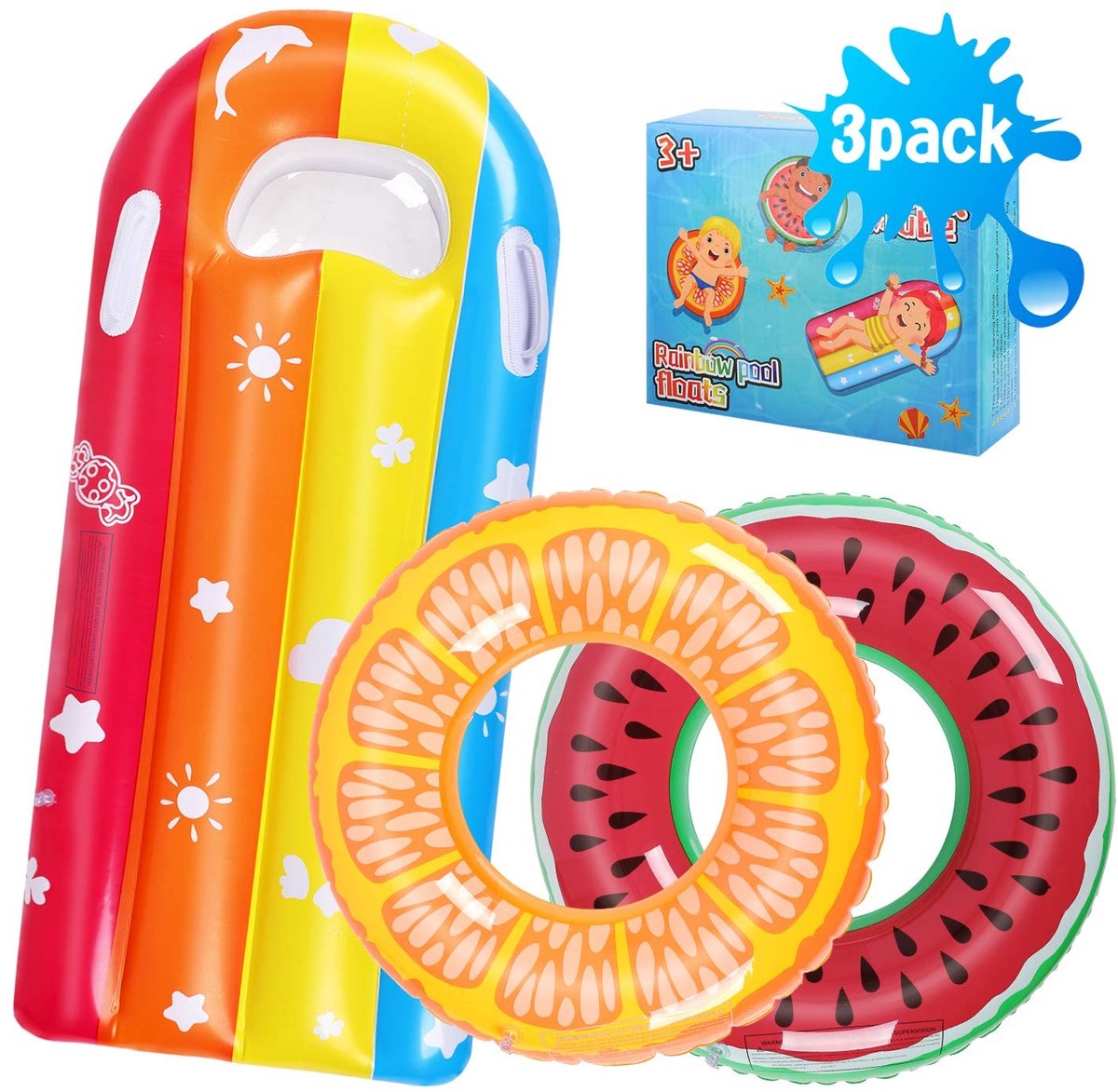 Omgoods - 3-Pack Opblaasbare Zwembanden voor Kinderen