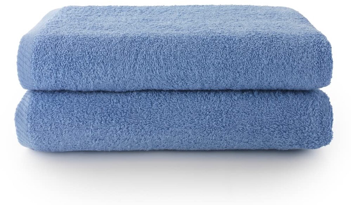 Omgoods - Set van 2 Badhanddoeken - 100% Katoen - Zacht en Absorberend - 70 x 140 cm