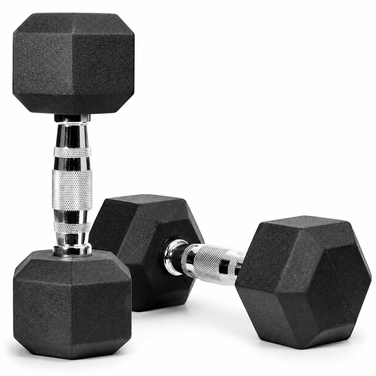 Omgoods - Hexagon Dumbbell Set met Rubber Coating 5 kg tot 25 kg