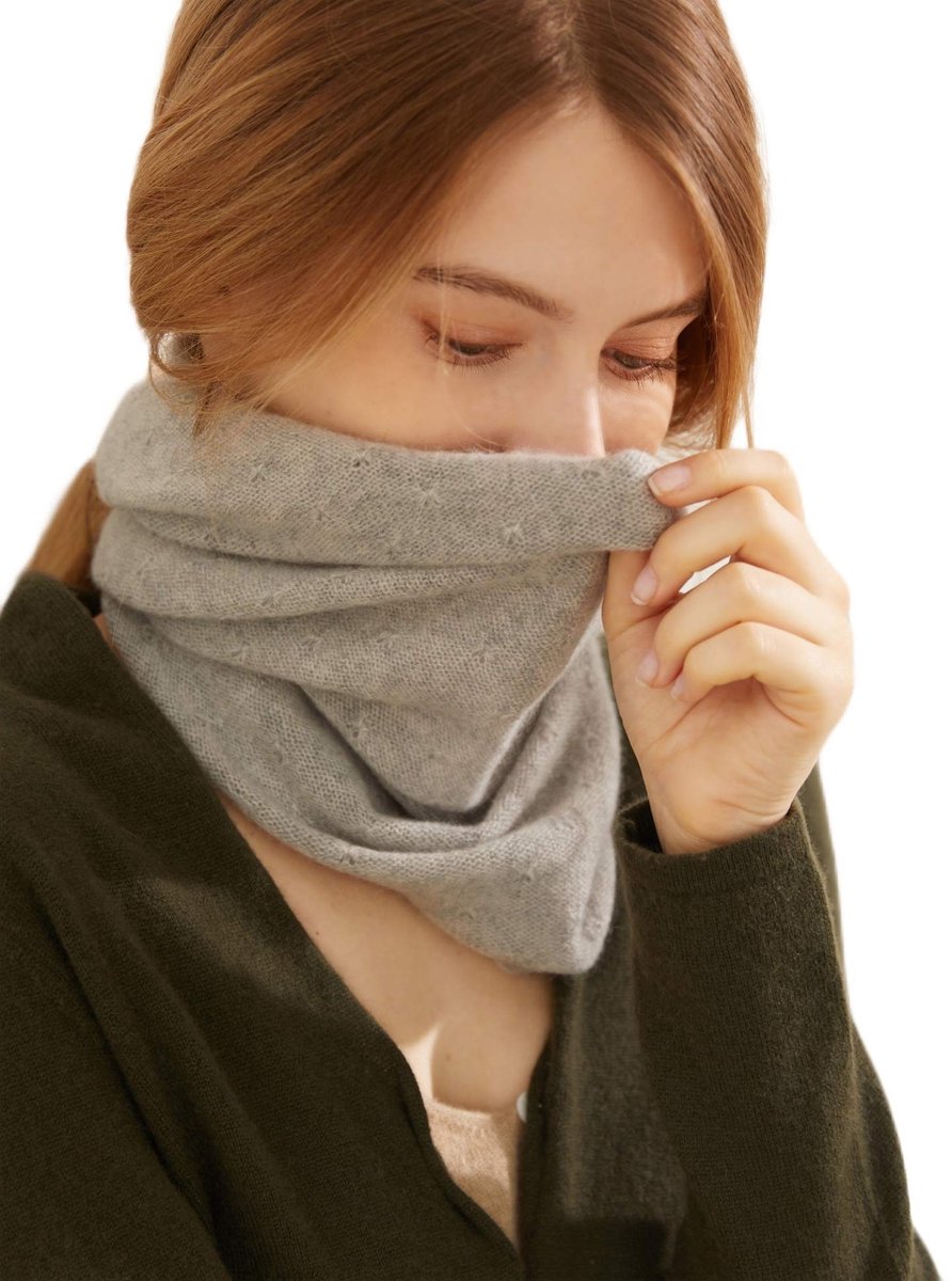 Omgoods - Dames Cashmere Tube Sjaal in Effen Kleur Warm en Comfortabel