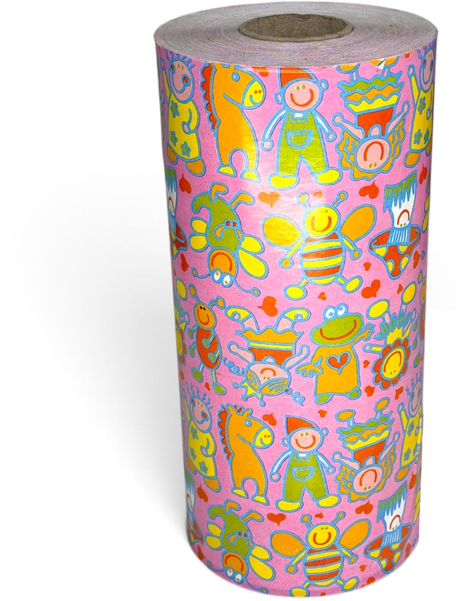 Cadeaupapier rol - Personnage- 30cm x 200 m - 4.500 Kg