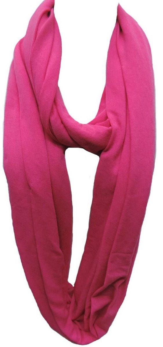 Omgoods - Dames Infinity Sjaal van Zacht Katoen Roze