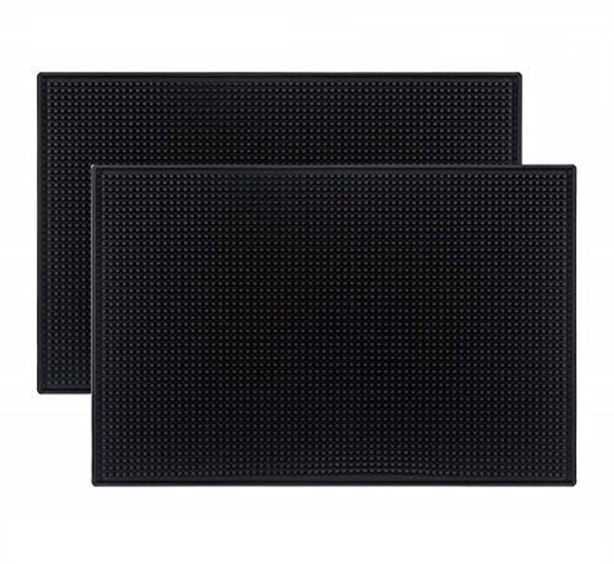 Omgoods- Barmatten Antislip - Set van 2 - Rubber - 45 x 30 cm - Morsmatten - Droogmat voor Keuken/Bar - Poreus Ontwerp - Serveermat