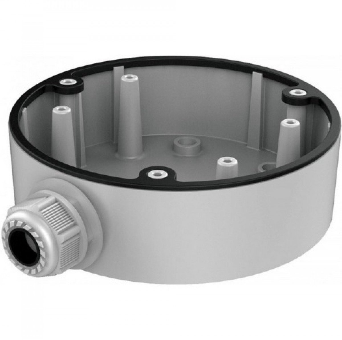 Omgoods- Doos Muurbevestiging - Aansluitdoos - Aluminiumlegering - Waterdicht - 137 x 42 mm - Compatibel met HIKVISION Dome Camera