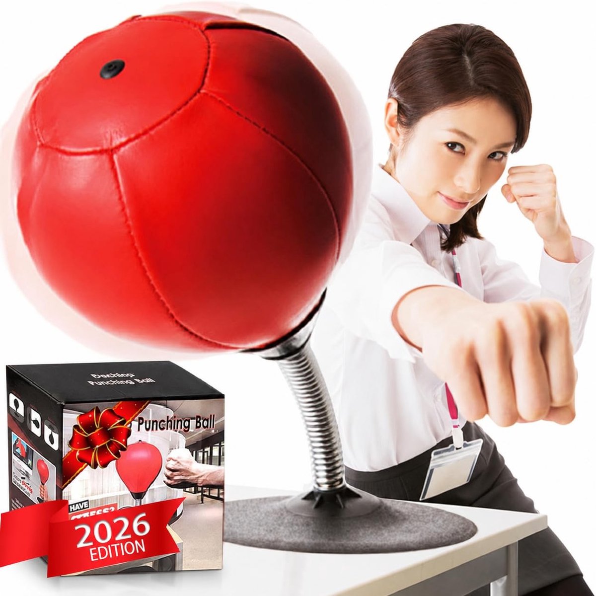 Omgoods - Stress Buster Reflexbal met Zuignap voor Ontspanning