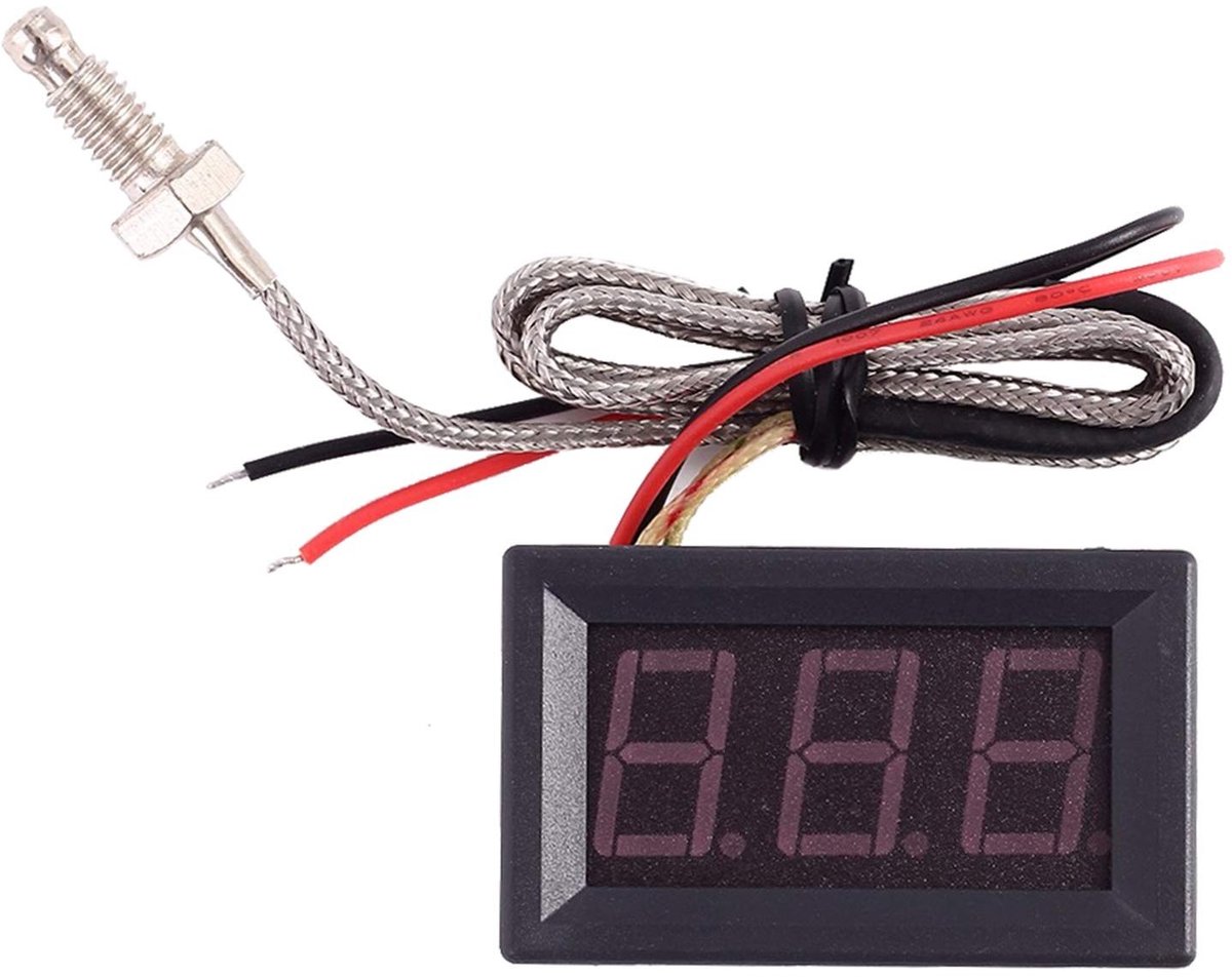 Omgoods- Thermometer Hoge Temperatuur - K-Type Sensor - LED Display - Meetbereik - Temperatuurcompensatie - Nauwkeurigheid 0.1°C - Temperatuurmeter