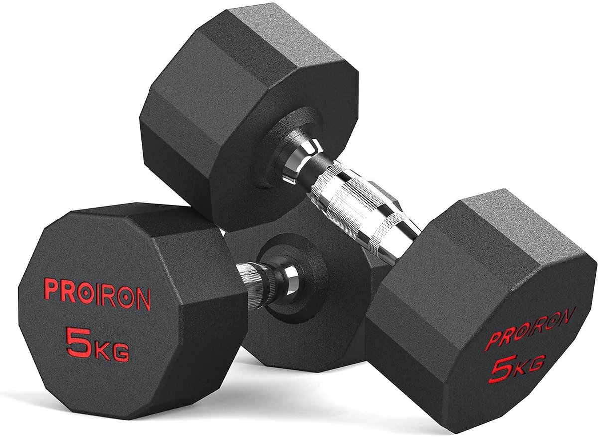 Omgoods - Zeshoekige Halters met Stalen Kern voor Krachttraining