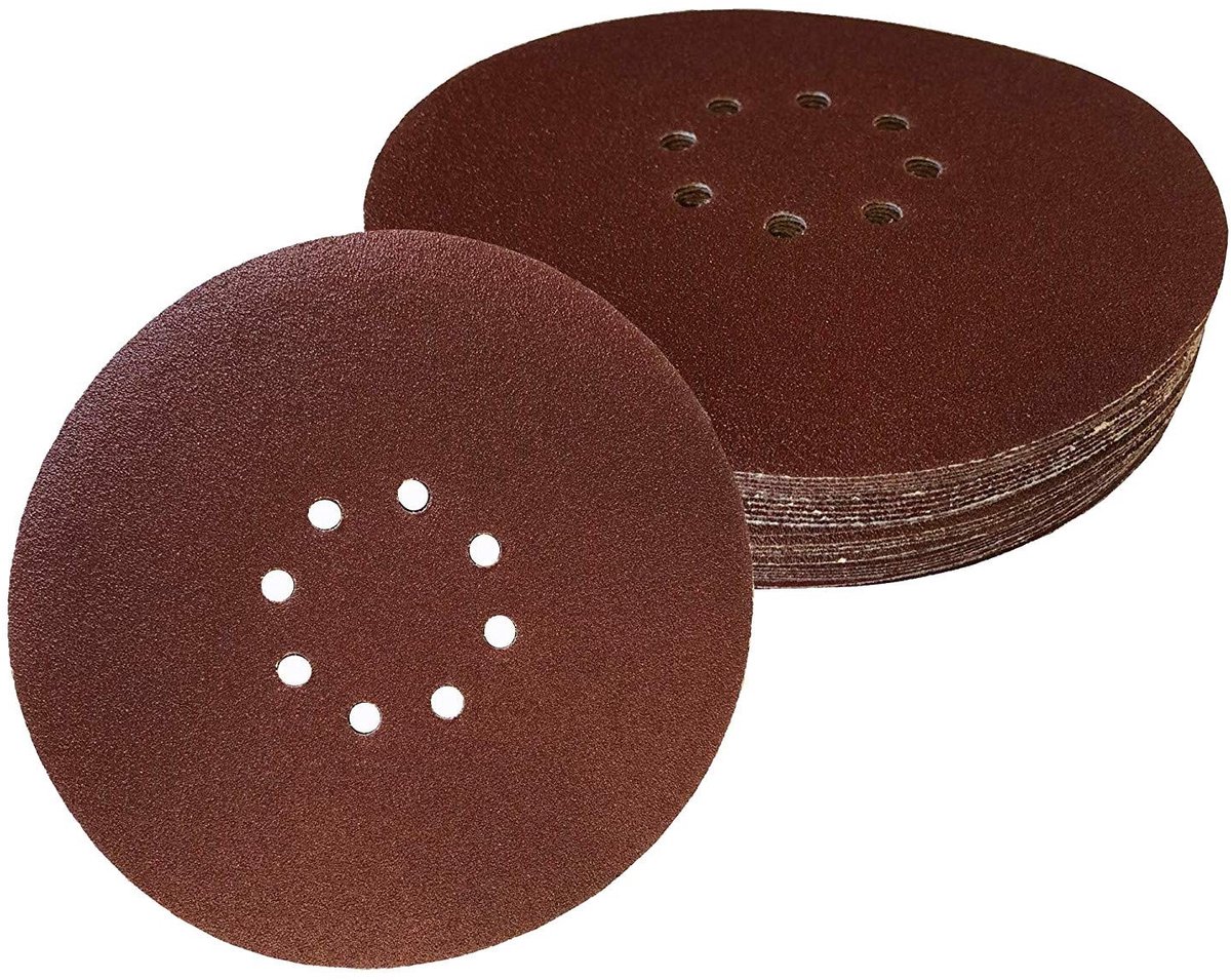 Omgoods - Professionele Schuurdiscs Set van 30 Stuks Ø 225mm met 8 Gaten