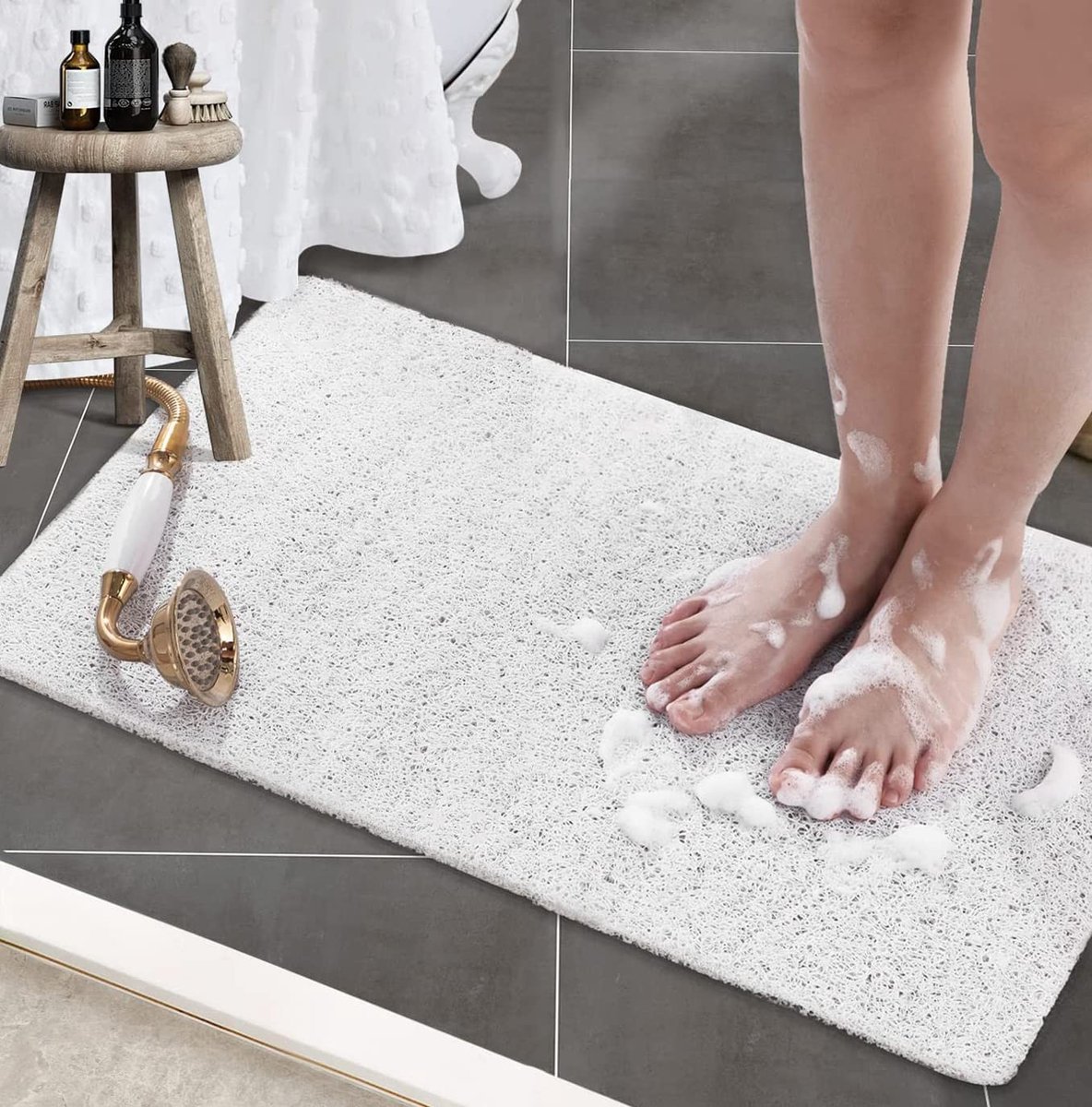 Omgoods - Antislip Badmat 60x40cm voor Douche en Badkamer