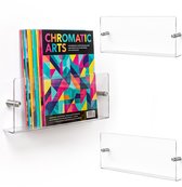 Folderhouder wand - set van 3 - 14,5 x 30 x 5,5 cm